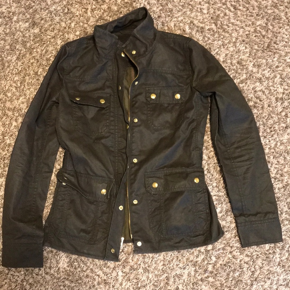 J Crew olive green women’s jacket size XS